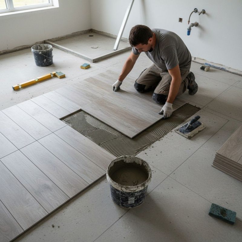 Tile Floor Installation